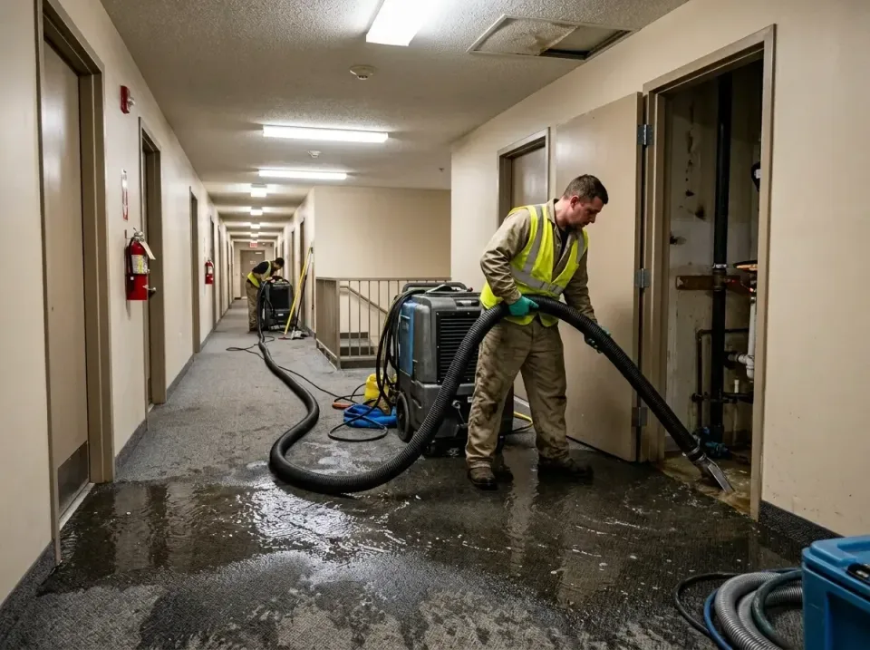 multi-unit-apartment-hallway-f-005 — frequently asked questions, Emergency Burst Pipe Water Extraction & Removal in East Rid…